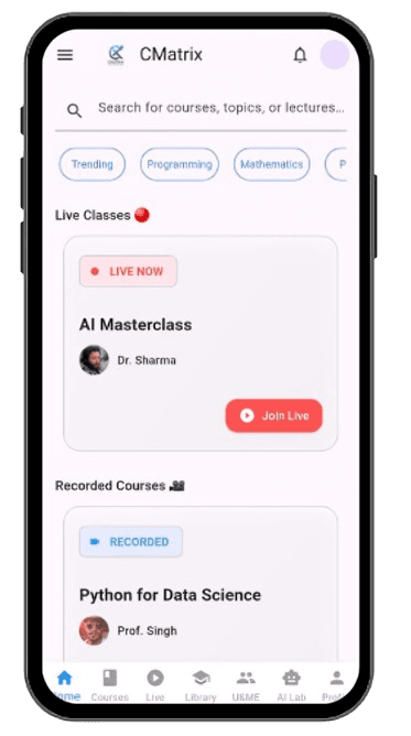 Preview of the CMatrix AI Coding App